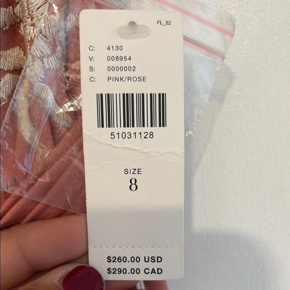 Anthropologie Pink/Rose Asymmetrical dress - Picture 3 of 4